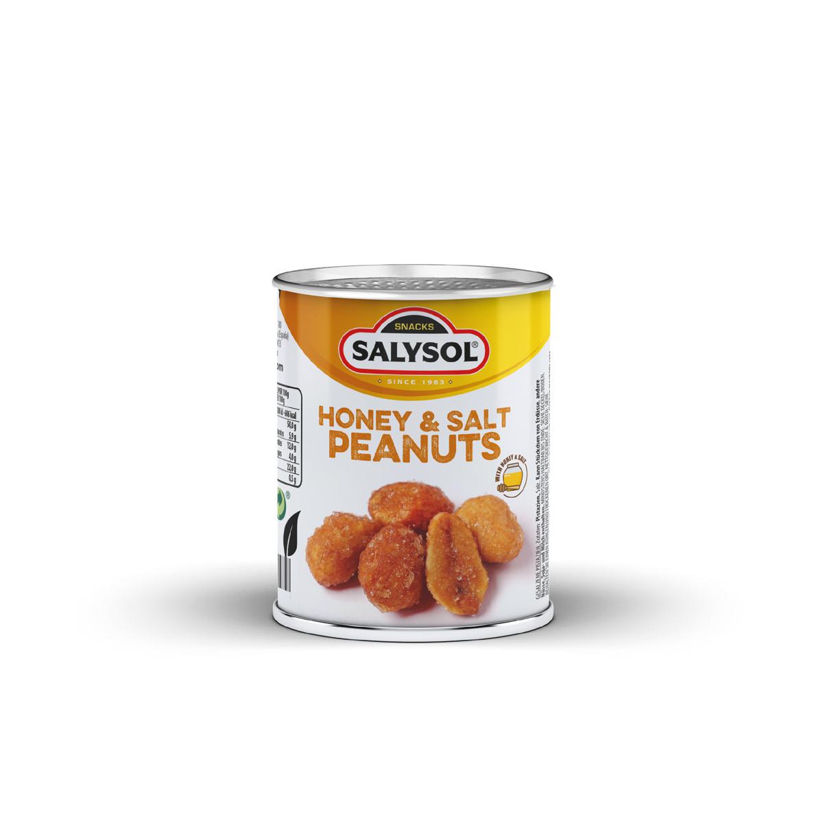 cacahuetes con miel y sal